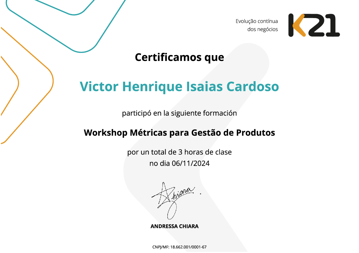 Certificado K21